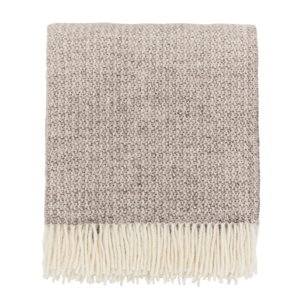 Kiri Wool Throw by Bedeck of Belfast Rare Earth in Heather